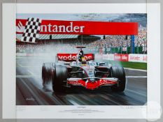 Lewis Hamilton signed ‘Lewis Reigns’ limited edition poster No.83 of an edition of 250.