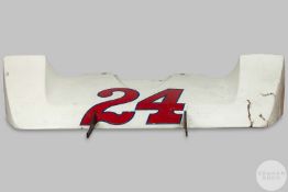 James Hunt a Hesketh 308C race used original nose cone, 1975.