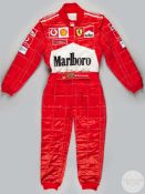 Michael Schumacher 2002 Italian Grand Prix worn Ferrari race suit.