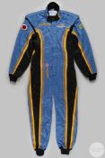 Jacques Villeneuve 1999 British American Racing Grand Prix race worn race suit by Sparco.