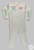 Jenson Button Honda 2008 Grand Prix nomex under suit by Alpine Stars.