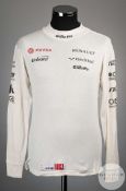 Pastor Maldonado raced used Williams Nomex top.