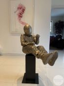 Senna ‘Eau Rouge’ bronze by Paul Oz.