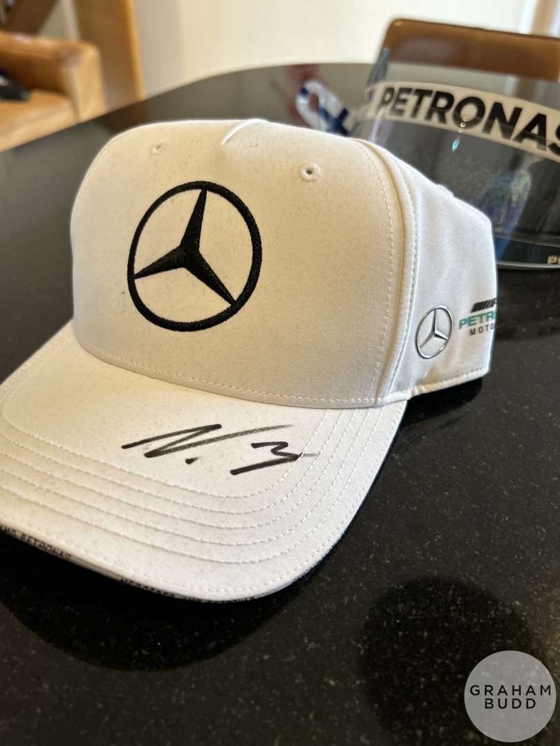 Valtteri Bottas Mercedes F1 memorabilia, race used visor with Finnish flag. - Image 4 of 7
