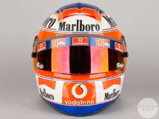 Rubens Barrichello Ferrari Chinese Grand Prix race worn helmet by Schuberth.