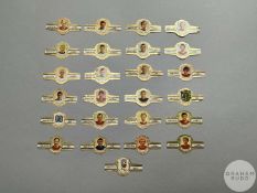 A set of 1966 World Cup England & Germany player profile Ernst Casimir cigar bands