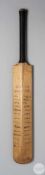David Lloyd, Ernest Tyldesley autographed cricket bat.