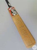 Signed cricket bat by the 1997 Ashes Touring party Australia