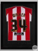 A red and white Sheffield United Le Coq Sportif Kyle Walker, 2009-10