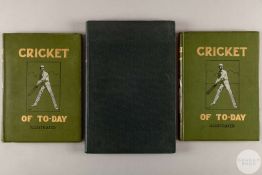Three volumes on cricket, The Book of Cricket, A Gallery of Famous Players, edited by C.B. Fry
