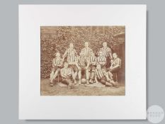 Hugh Smith sepia-toned Third Lanark team line up photograph, circa 1899