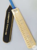 England Rugby Union Squad 1995 signed cricket bat