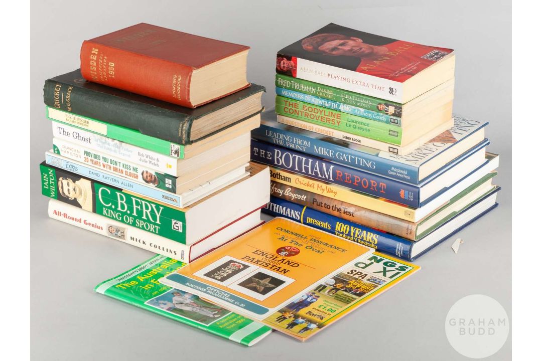 A nice collection of books relating to Cricket