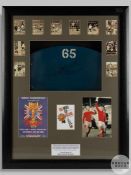A Wembley stadium seat back numbered 65
