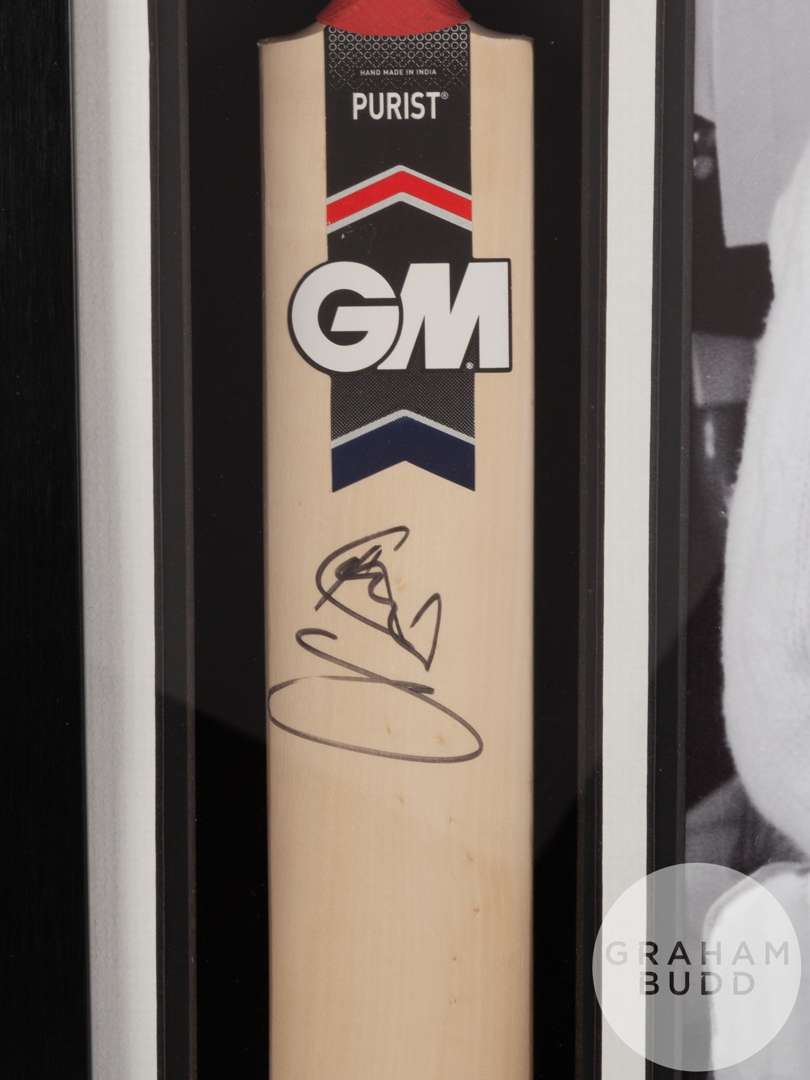 A large black and white photographic print of Sir Ian Botham - Image 2 of 2
