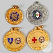 Four F.I.G.C. medals from the Ottorino Barassi Collection relating to Italian regional football