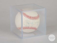 Joseph Guyon signed Rawlings Official Ball National League baseball