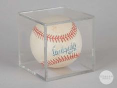 Don Drysdale signed Rawlings Official Ball National League baseball