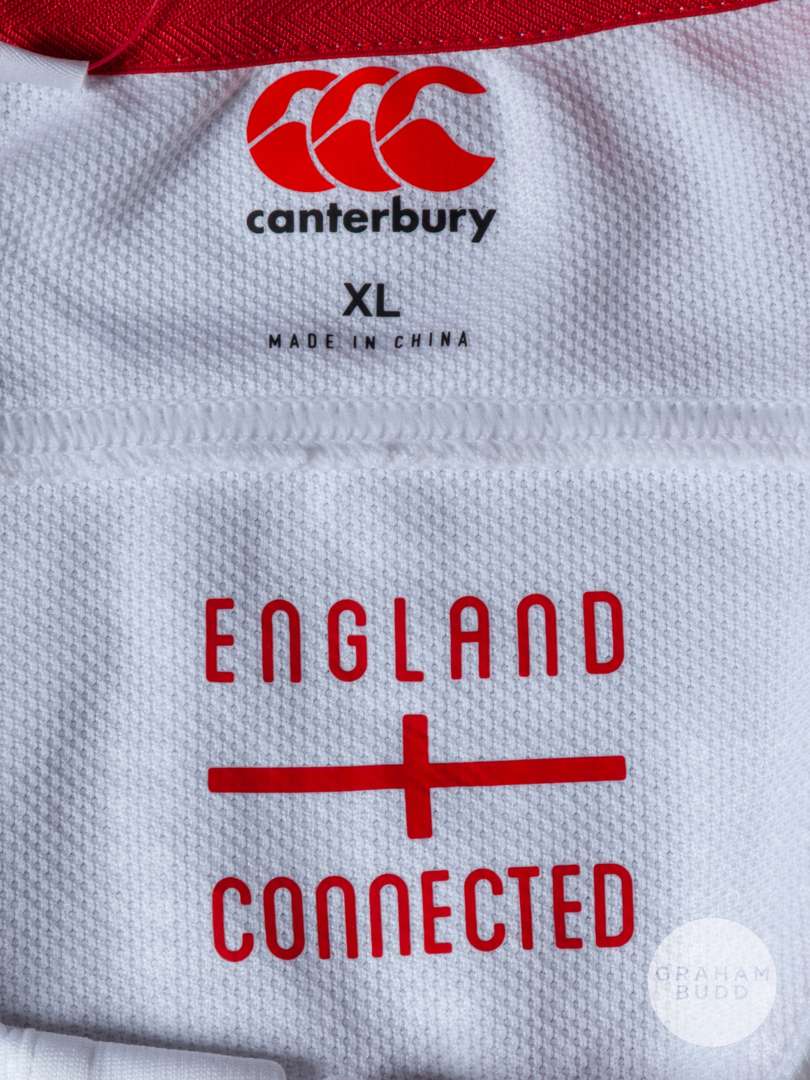 Squad signed white England rugby shirt, season 2016-17 - Image 6 of 8