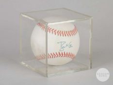 Brian McRae signed Rawlings Official Ball American League baseball