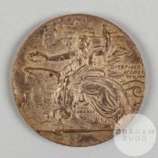 Athens 1906 Intercalated Olympic Games participation medal designed by Lytras