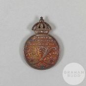 Stockholm 1912 Olympic Games miniature merit medal