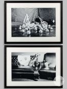 Pair of Rob Fahey signed Real Tennis prints, circa 2015