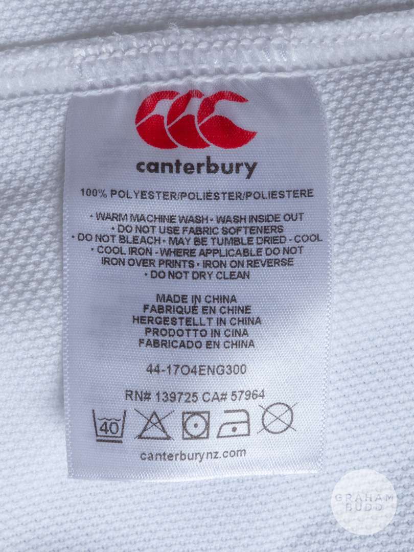 Squad signed white England rugby shirt, season 2016-17 - Image 7 of 8