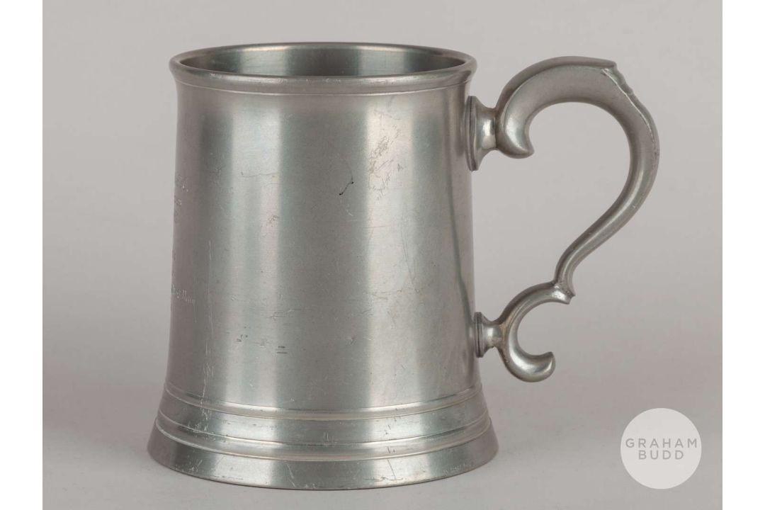 Joe Kirkup pewter prestation tankard, 1964 - Image 2 of 4