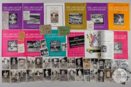 A small collection of Wimbledon archive material relating to Pat O'Kane, 1950s