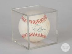 Darryl Strawberry signed Rawlings Official Ball National League baseball
