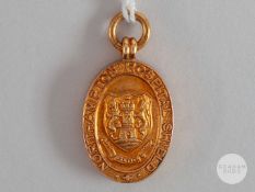 9ct gold Northampton Hospital Shield winners, 1929-30.