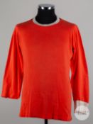 Bobby Charlton a red and white No.9 Manchester United shirt, 1967-71