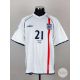 Nicky Butt white England No.21 shirt v Brazil 21st June 2002 - Image 1 of 5
