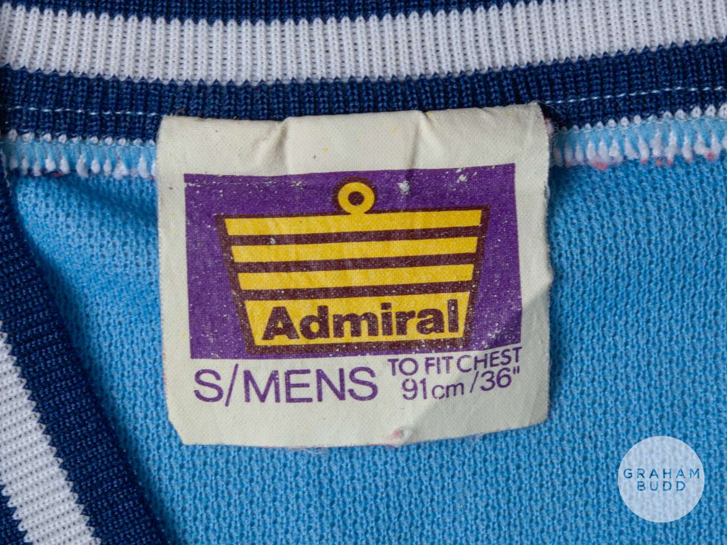Viv Anderson sky blue No.9 short-sleeved shirt, Admiral - Image 4 of 5