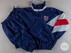 Viv Anderson blue, white and red England International tracksuit and bottoms