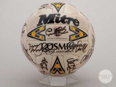 Matt le Tissier autographed testimonial Mitre football.