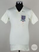 Roger Byrne rare white No.3 England v. Republic of Ireland match worn, 1957
