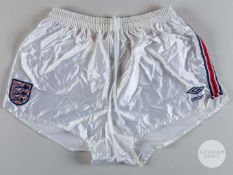 Viv Anderson pair of white England shorts