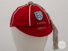 Viv Anderson burgundy England v. Austria “B” cap, 1978-79