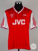 Viv Anderson red & white No.2 Arsenal v. Liverpool match worn Littlewoods Cup Final shirt, 1987