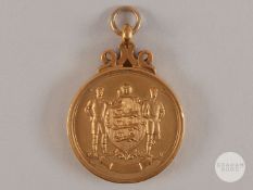 David McCreery 9ct gold Manchester United 1977 F.A. Cup Winners medal.