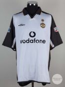 Ruud Van Nistelroy white No. 10 Manchester United away shirt 2001 FA Charity Shield v Liverpool.