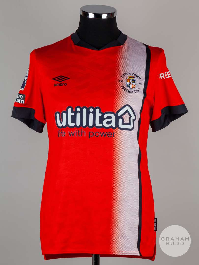 Andros Townsend Sr. orange No.30 Luton Town short-sleeved shirt, 2023-24