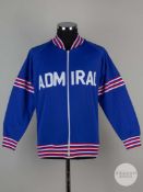 Viv Anderson blue, red and white England tracksuit top
