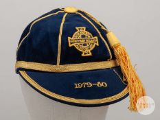 David McCreery dark blue Northern Ireland International cap, 1979-80