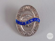Silver and enamel Football League representative medal, 1960.
