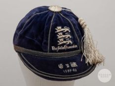 John Aston (Sr) blue England v. Wales International cap, 1948-49