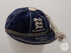 John Aston (Sr) blue England v. Denmark International cap, 1948-49.