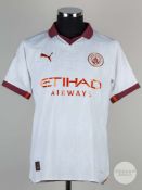 Bernardo Silva white & maroon No.20 Manchester City v. Urawa Reds shirt, 2023.